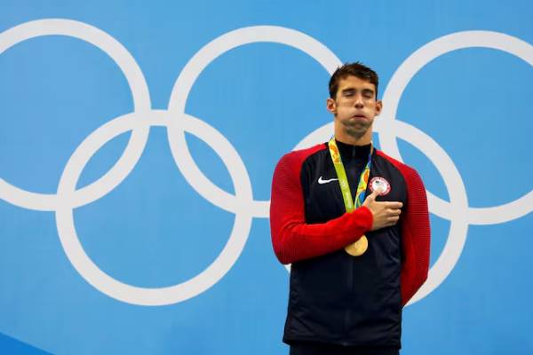 Michael Phelps and his 8 Olympic gold medals in Beijing 2008