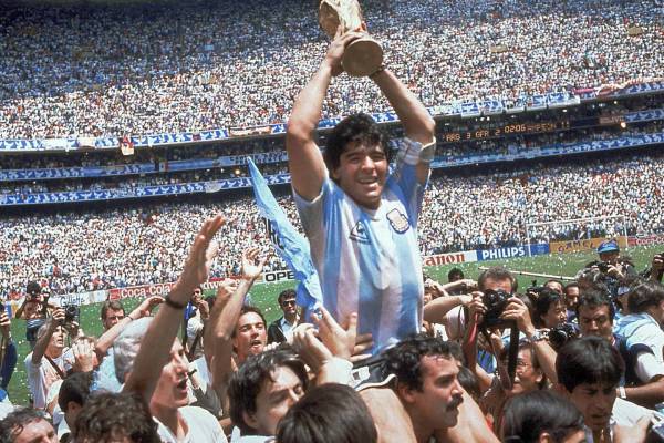 The goal of the century by Maradona in Mexico 86