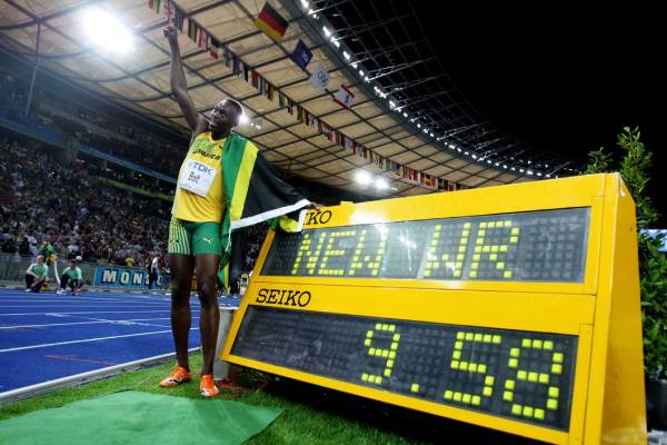 The unbeatable record of Usain Bolt: 9.58 seconds